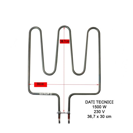 Resistenza Sauna Harvia ZSK690 1500W 230V | Ricambio 300x390mm