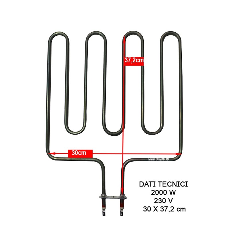 Resistenza Sauna Harvia ZSK700 2000W 230V | Ricambio 390x300mm