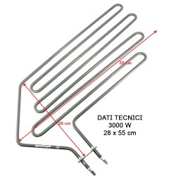 Resistenza Sauna Harvia 3000W 230V | Ricambio 540x276mm