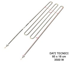 Resistenza Sauna HELO SEPC-200 3500W 230V | Ricambio 18x85cm