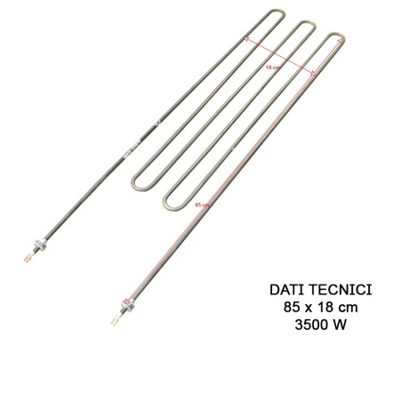 Resistenza Sauna HELO SEPC-200 3500W 230V | Ricambio 18x85cm