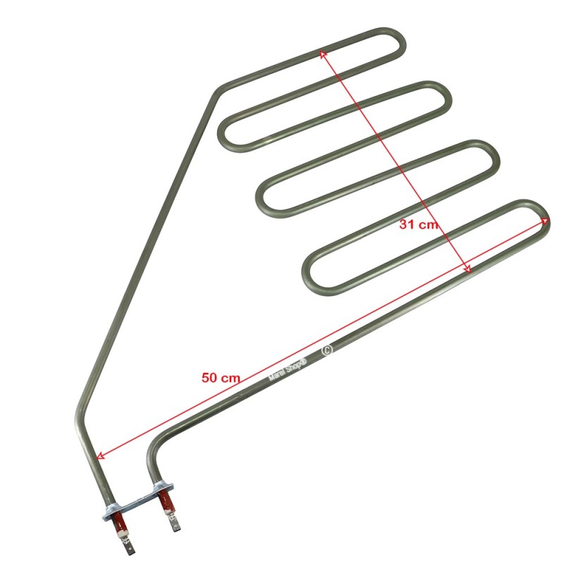 Resistenza Sauna HELO SEPC-12 1500W 230V | Ricambio 320x490mm