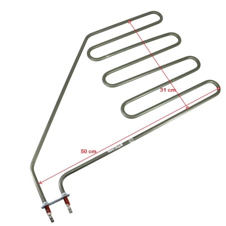 Resistenza Sauna HELO SEPC-12 1500W 230V | Ricambio 320x490mm