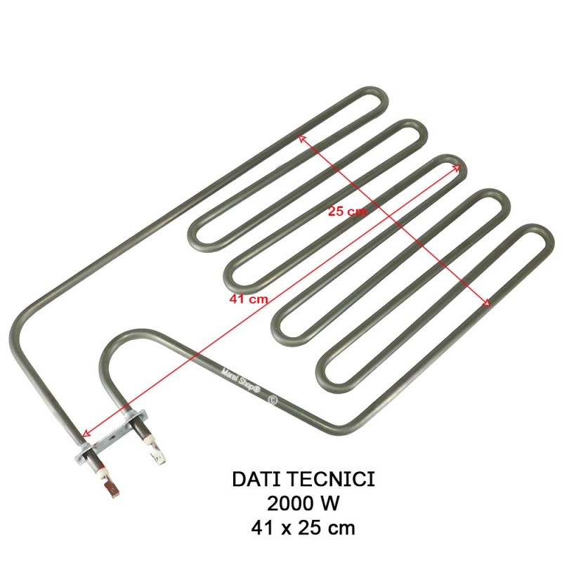 Resistenza Sauna Harvia ZSS-120 2000W 230V | Ricambio 25x41cm