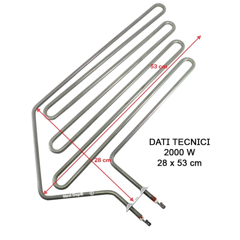 Resistenza Sauna HARVIA ZSF-30 2000W 230V | Ricambio 530x280mm